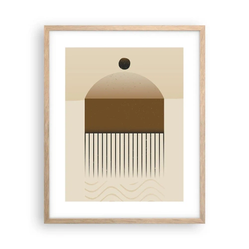 Affiche dans un chêne clair - Poster - Différents états - 40x50 cm