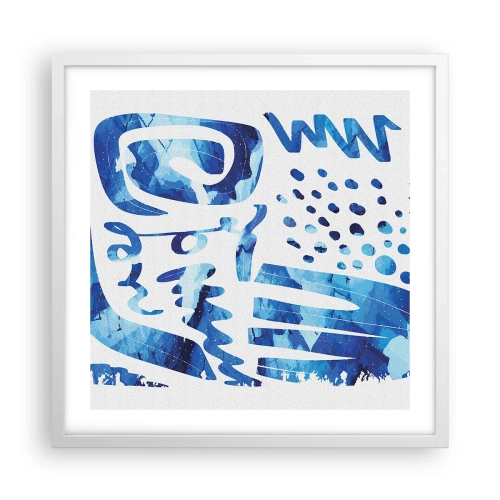 Affiche dans un cadre blanc - Poster - Retour aux racines - 50x50 cm