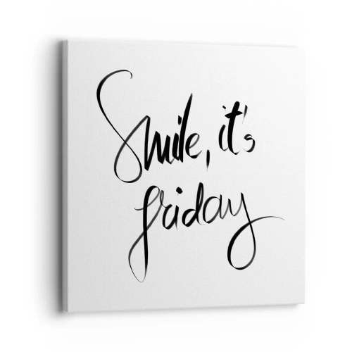 Impression sur toile - Image sur toile - Joie réelle - 30x30 cm