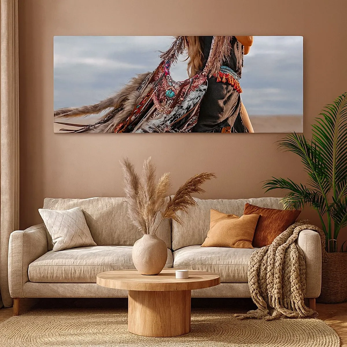 Impression sur toile - Image sur toile - La fille du chaman - 100x40 cm