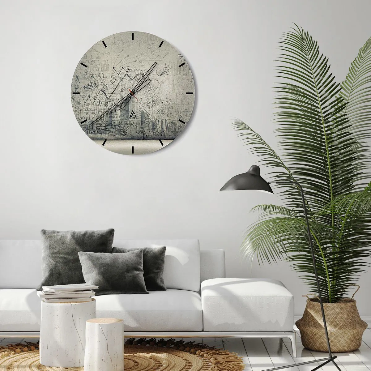 Horloge murale - Pendule murale - Ma vie fantastique en ville - 40x40 cm