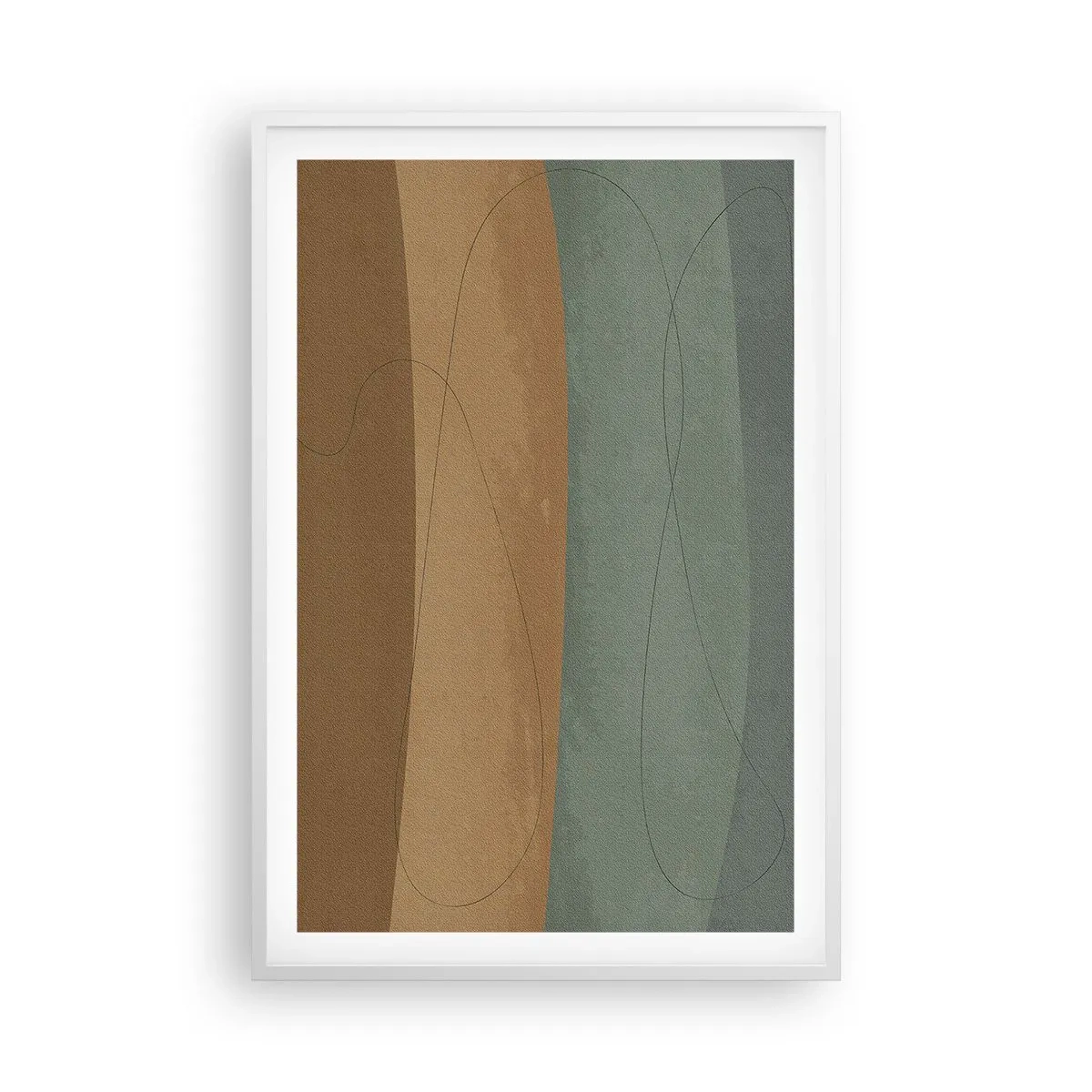 Affiche dans un cadre blanc - Poster - Composition horizontale - 61x91 cm