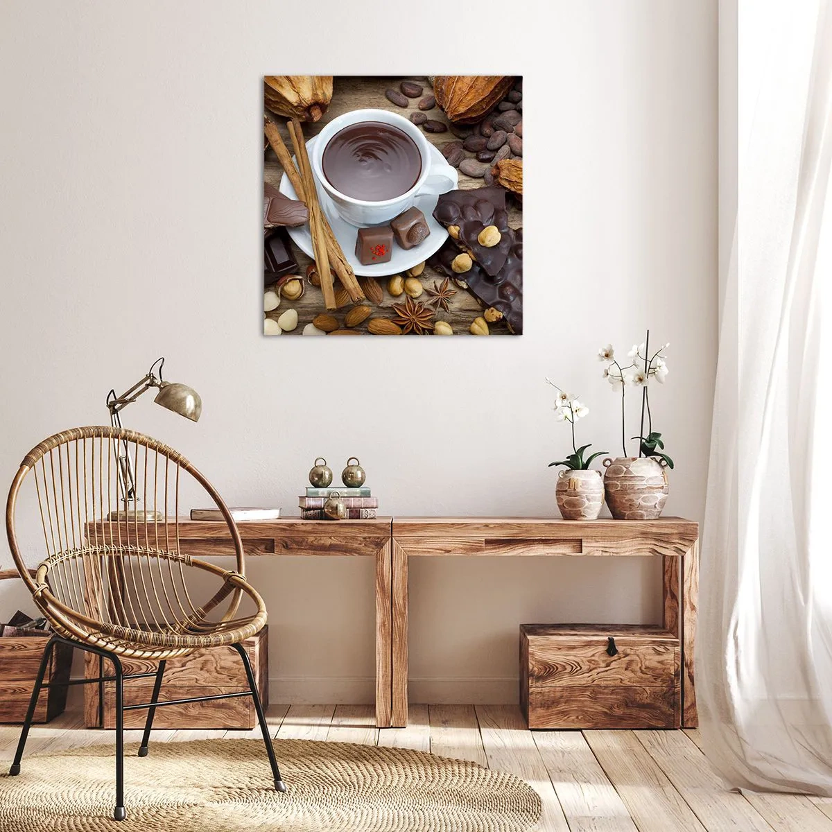 Impression sur toile - Image sur toile - D'une chocolaterie de conte de fées - 60x60 cm