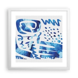 Affiche dans un cadre blanc - Poster - Retour aux racines - 40x40 cm