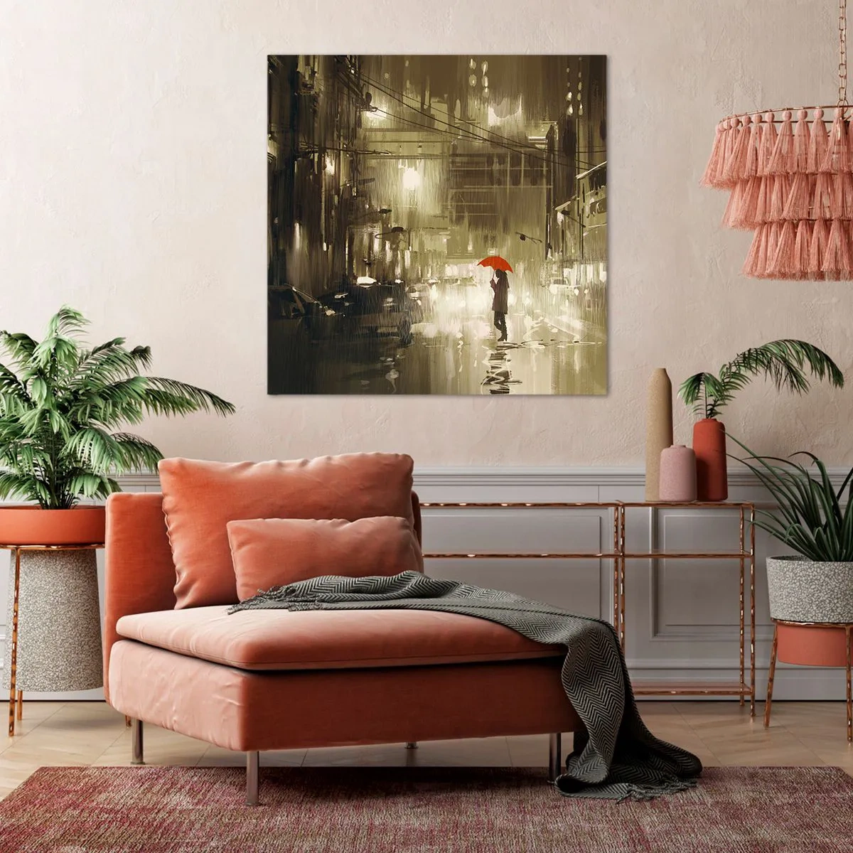 Impression sur toile - Image sur toile - Seule mais pas solitaire - 50x50 cm