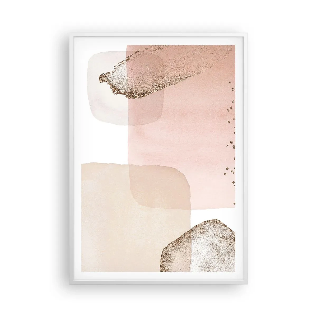 Affiche dans un cadre blanc - Poster - Regard à travers la couleur - 70x100 cm