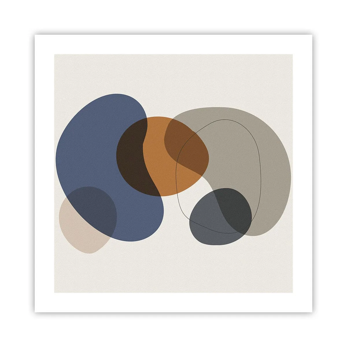 Affiche - Poster - Gouttes de couleur - 50x50 cm