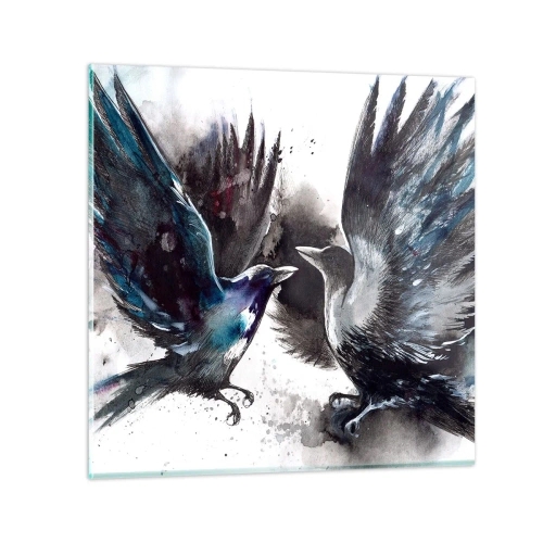 Impression sur verre - Image sur verre - Le corbeau des corbeaux - 60x60 cm