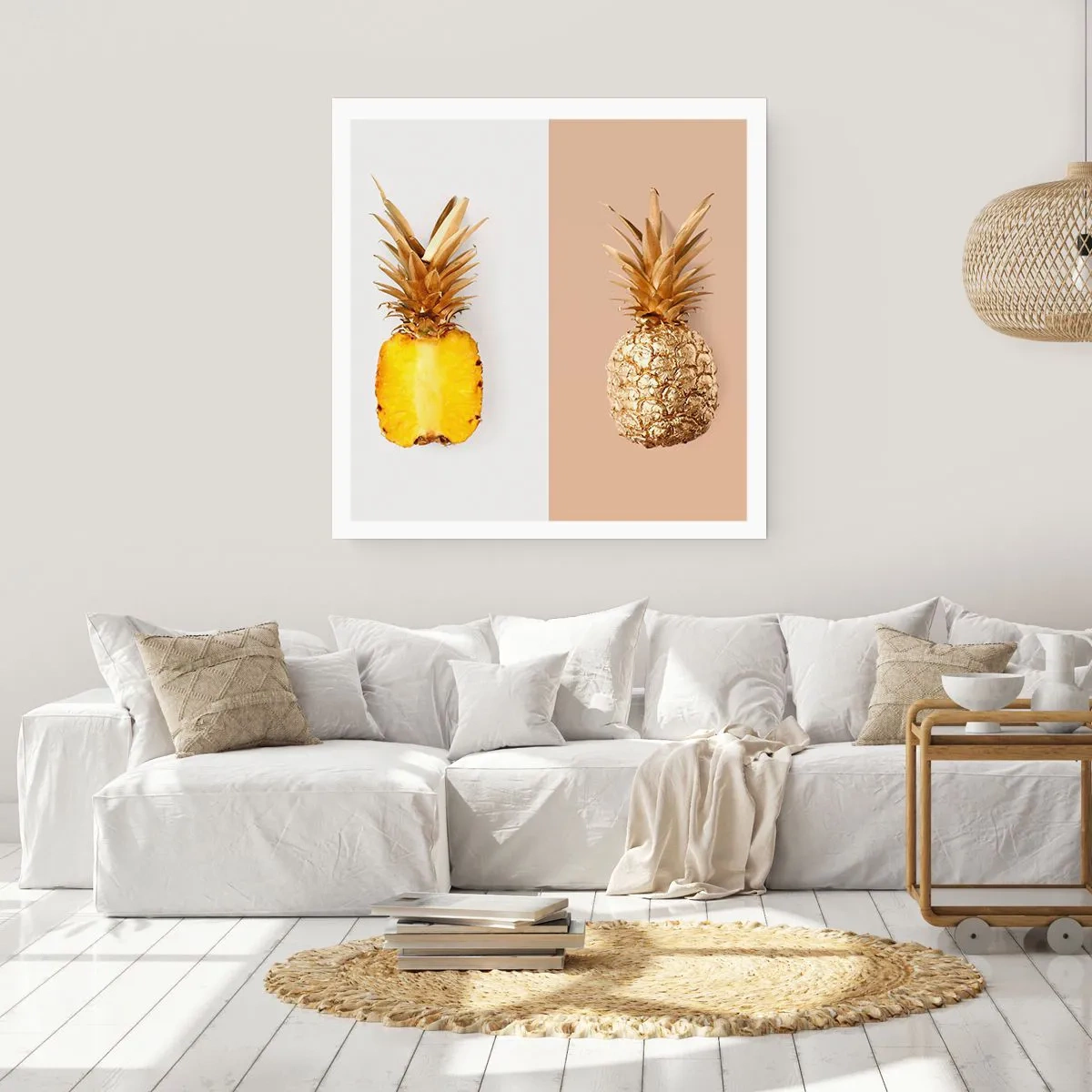 Affiche - Poster - Ananas pour nous - 30x30 cm