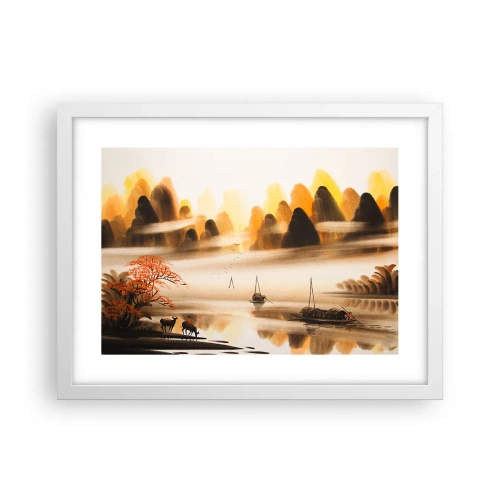 Affiche dans un cadre blanc - Poster - Plus loin que l'Extrême-Orient - 40x30 cm