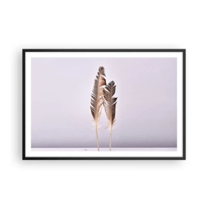 Affiche dans un cadre noir - Poster - Face au néant - 91x61 cm