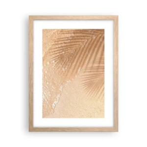 Affiche dans un chêne clair - Poster - Ombre d'un été chaud - 30x40 cm
