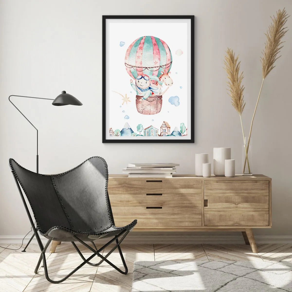 Affiche dans un cadre noir - Poster - Nous serons de retour bientôt! - 30x40 cm