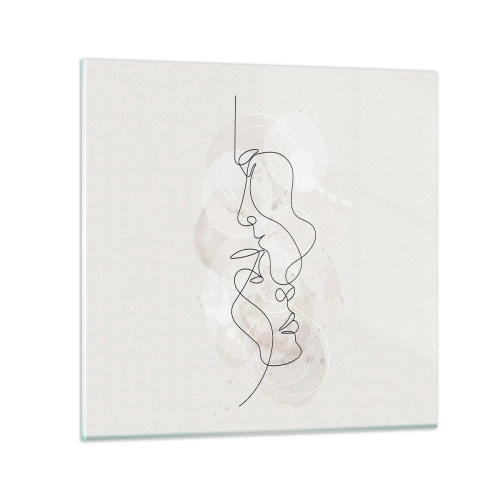 Impression sur verre - Image sur verre - Emmêlé dans une étreinte - 30x30 cm