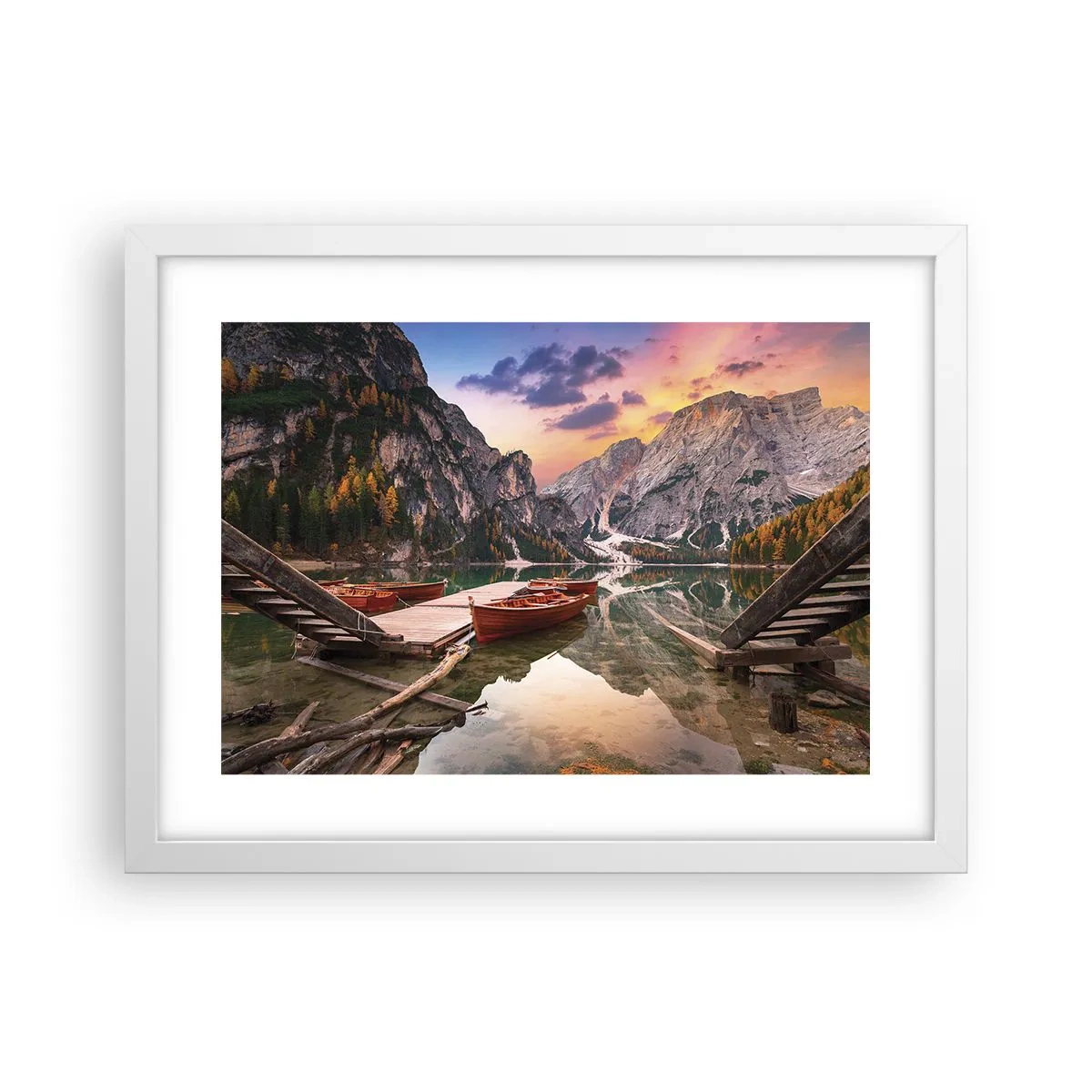 Affiche dans un cadre blanc - Poster - Promesse du jour - 40x30 cm