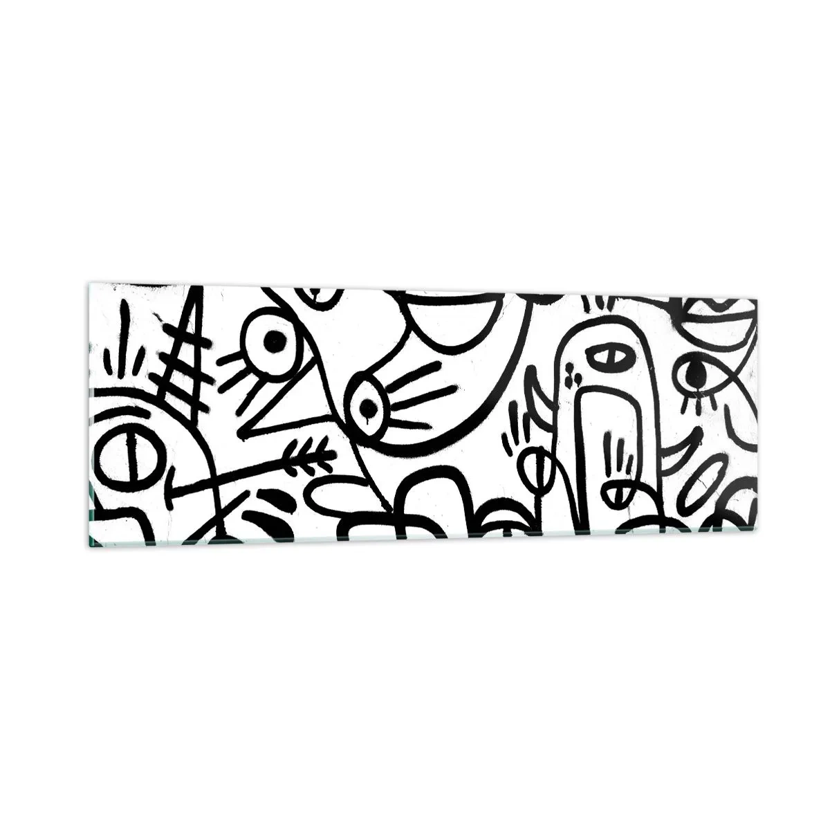 Impression sur verre - Image sur verre - Visages et mirages - 90x30 cm