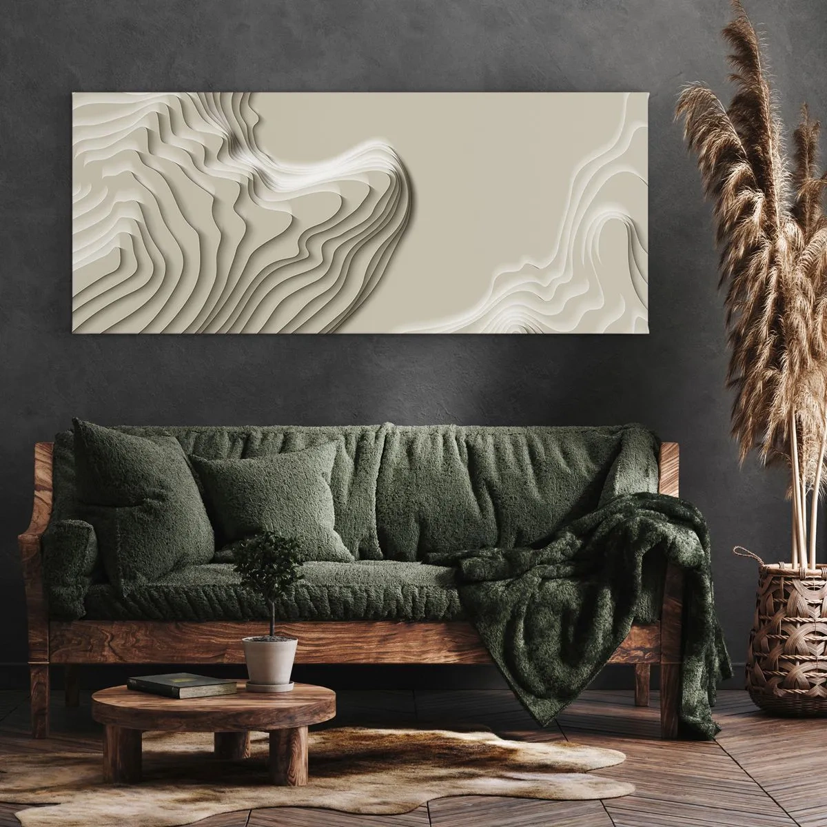 Impression sur toile - Image sur toile - Topographie artistique - 100x40 cm