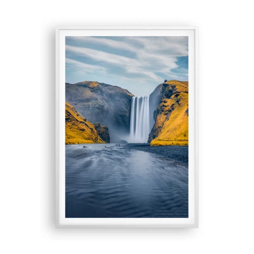 Affiche dans un cadre blanc - Poster - Durée éternelle, mouvement éternel - 70x100 cm