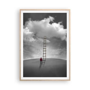 Affiche dans un chêne clair - Poster - Tout est possible - 70x100 cm