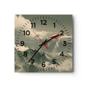 Horloge murale - Pendule murale - Pionnier intrépide - 40x40 cm