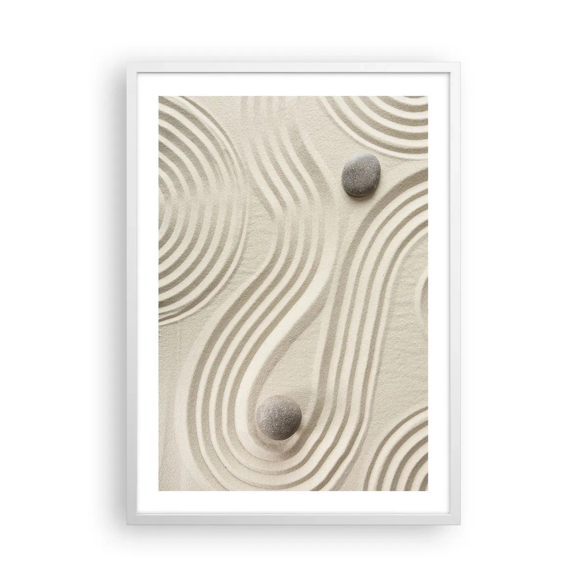 Affiche dans un cadre blanc - Poster - Touche de chaleur - 50x70 cm