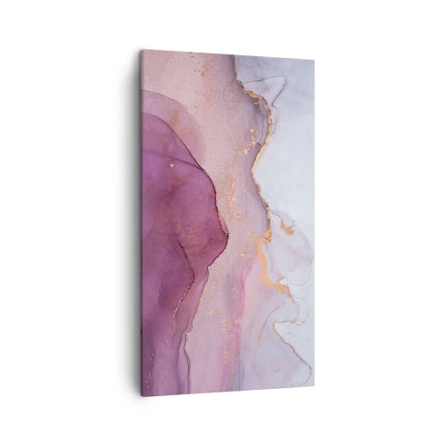 Impression sur toile - Image sur toile - Vagues lilas et violettes - 45x80 cm