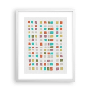 Affiche dans un cadre blanc - Poster - Jeu inconnu - 40x50 cm