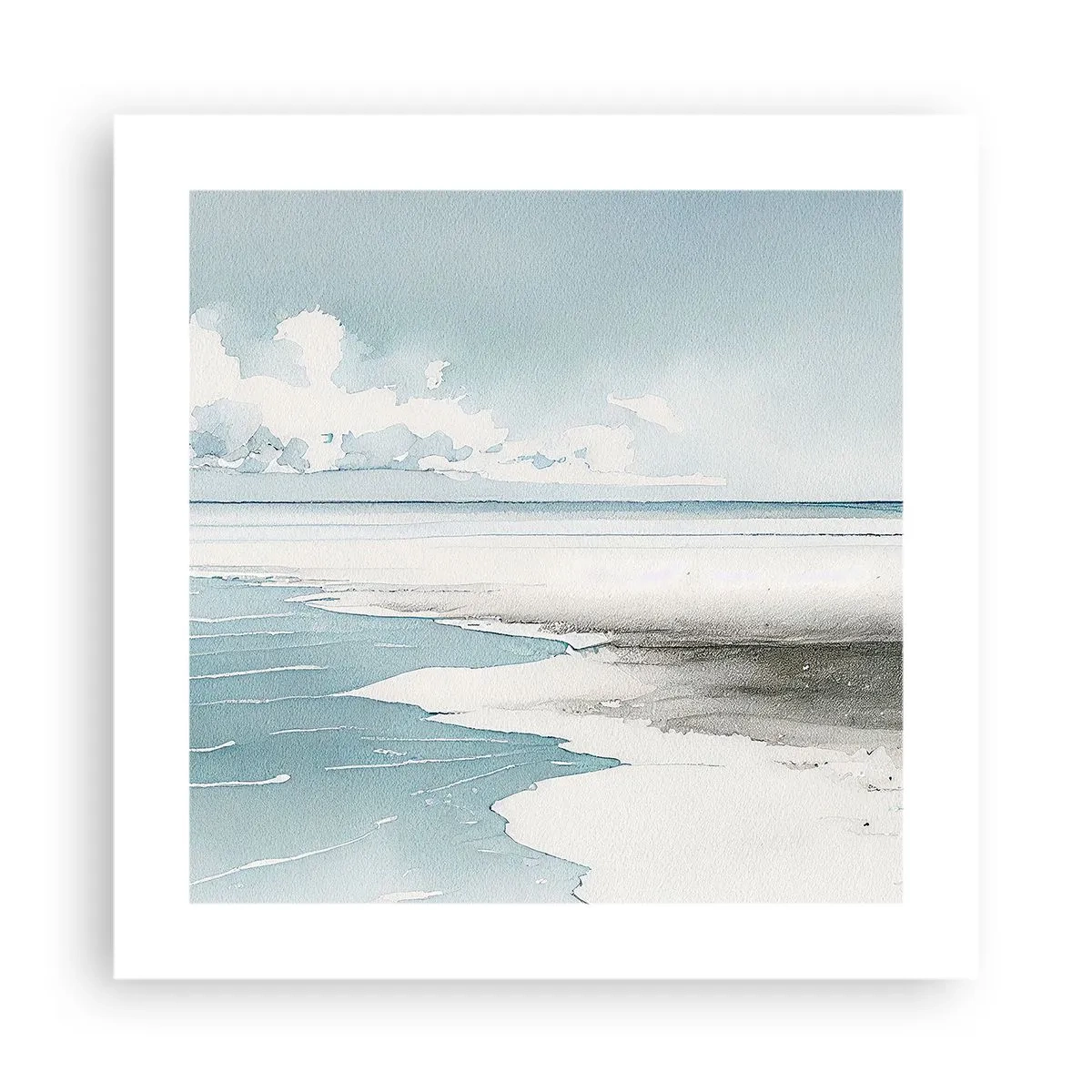 Affiche - Poster - Marée douce - 40x40 cm