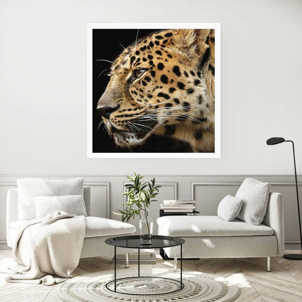 Affiche - Poster - Calme, concentré, prêt - 50x50 cm