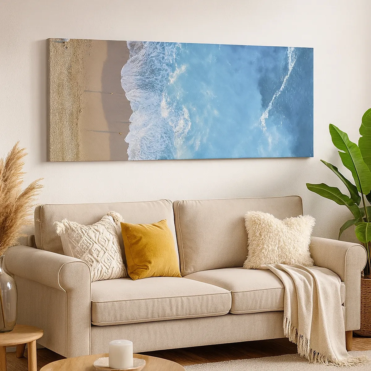 Impression sur toile - Image sur toile - La force du bleu - 30x30 cm