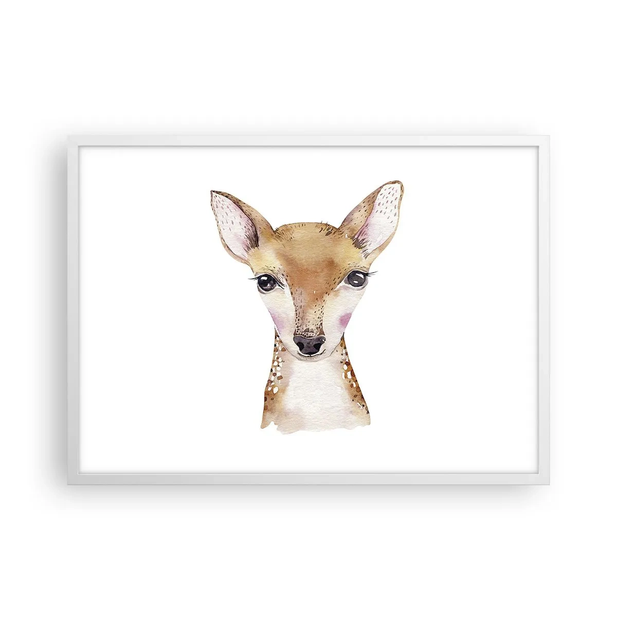 Affiche dans un cadre blanc - Poster - L'innocence de la nature - 70x50 cm