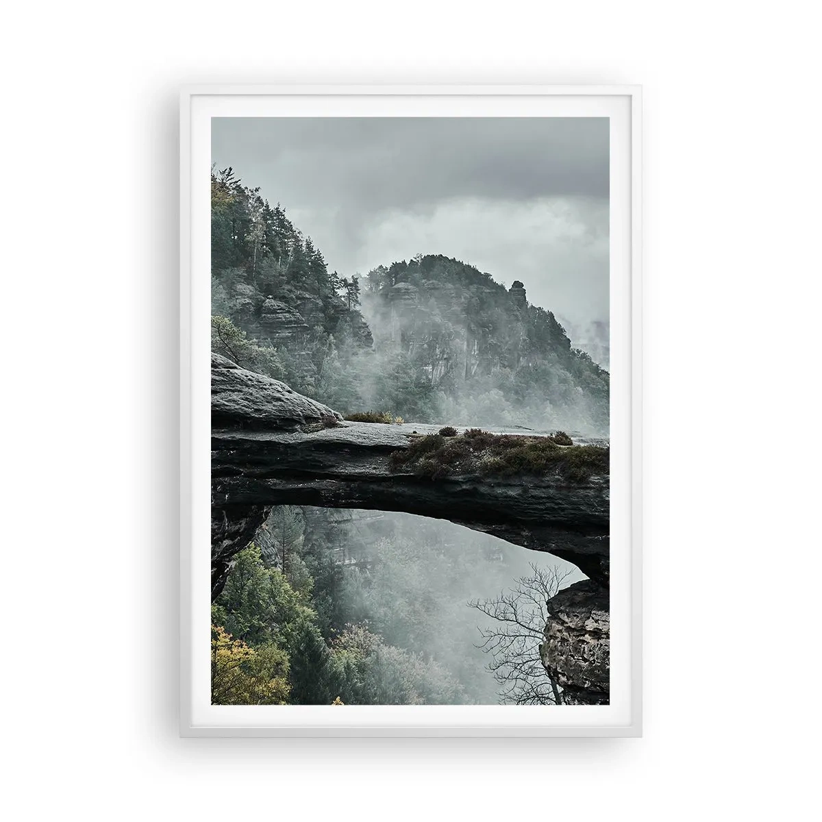 Affiche dans un cadre blanc - Poster - L'aventure est sur le point de commencer - 70x100 cm