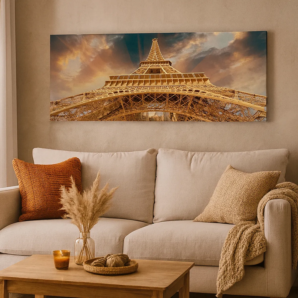 Impression sur toile - Image sur toile - Comment l'humanité a atteint le ciel - 30x30 cm