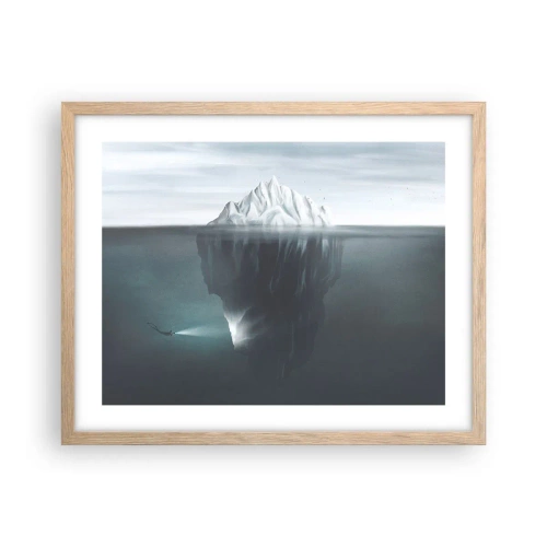 Affiche dans un chêne clair - Poster - Mystère sous-marin - 50x40 cm