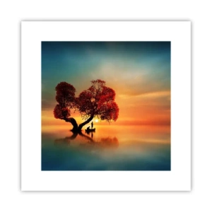 Affiche - Poster - Plénitude et éloignement sans monde - 30x30 cm