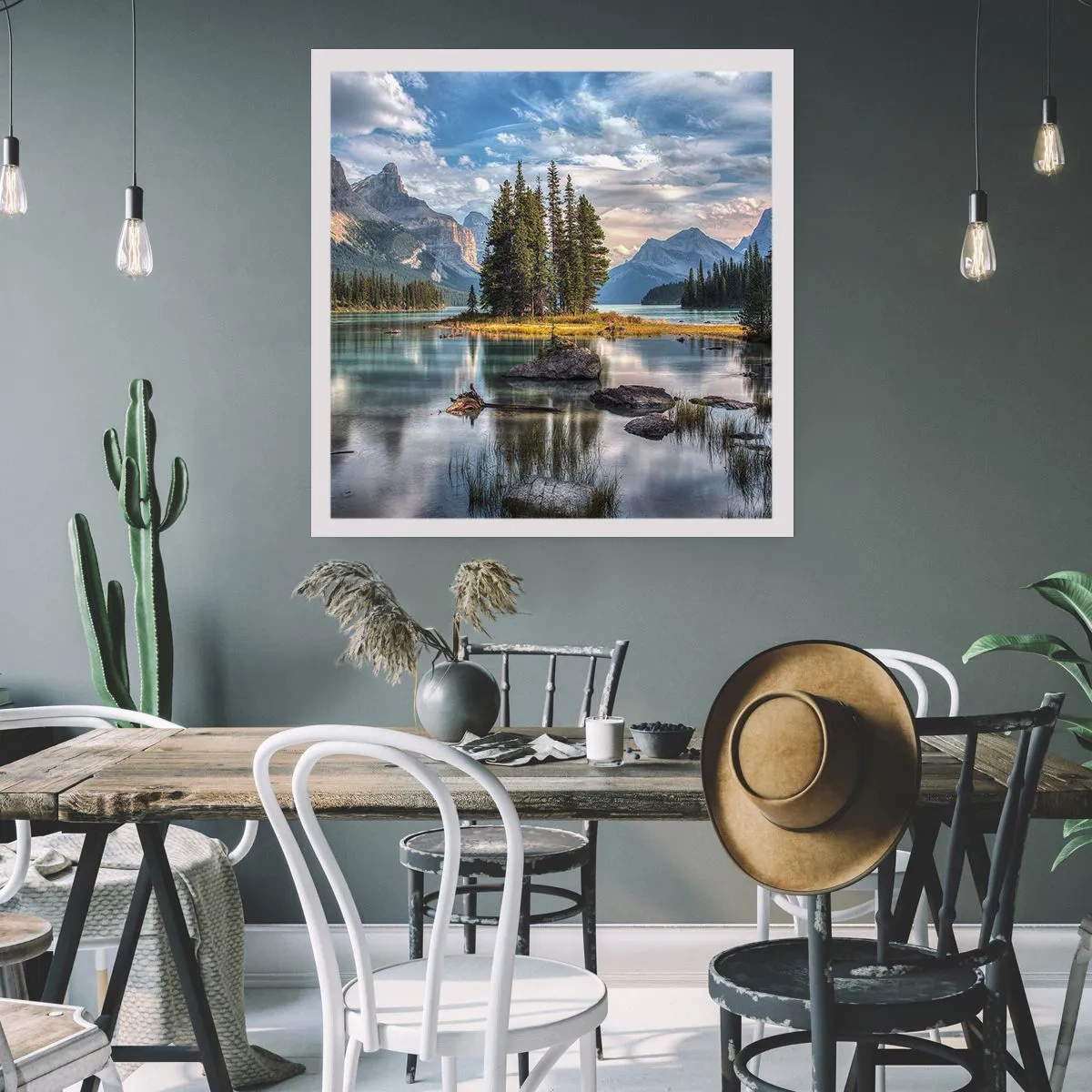 Affiche - Poster - Sous les grandes eaux claires - 40x40 cm