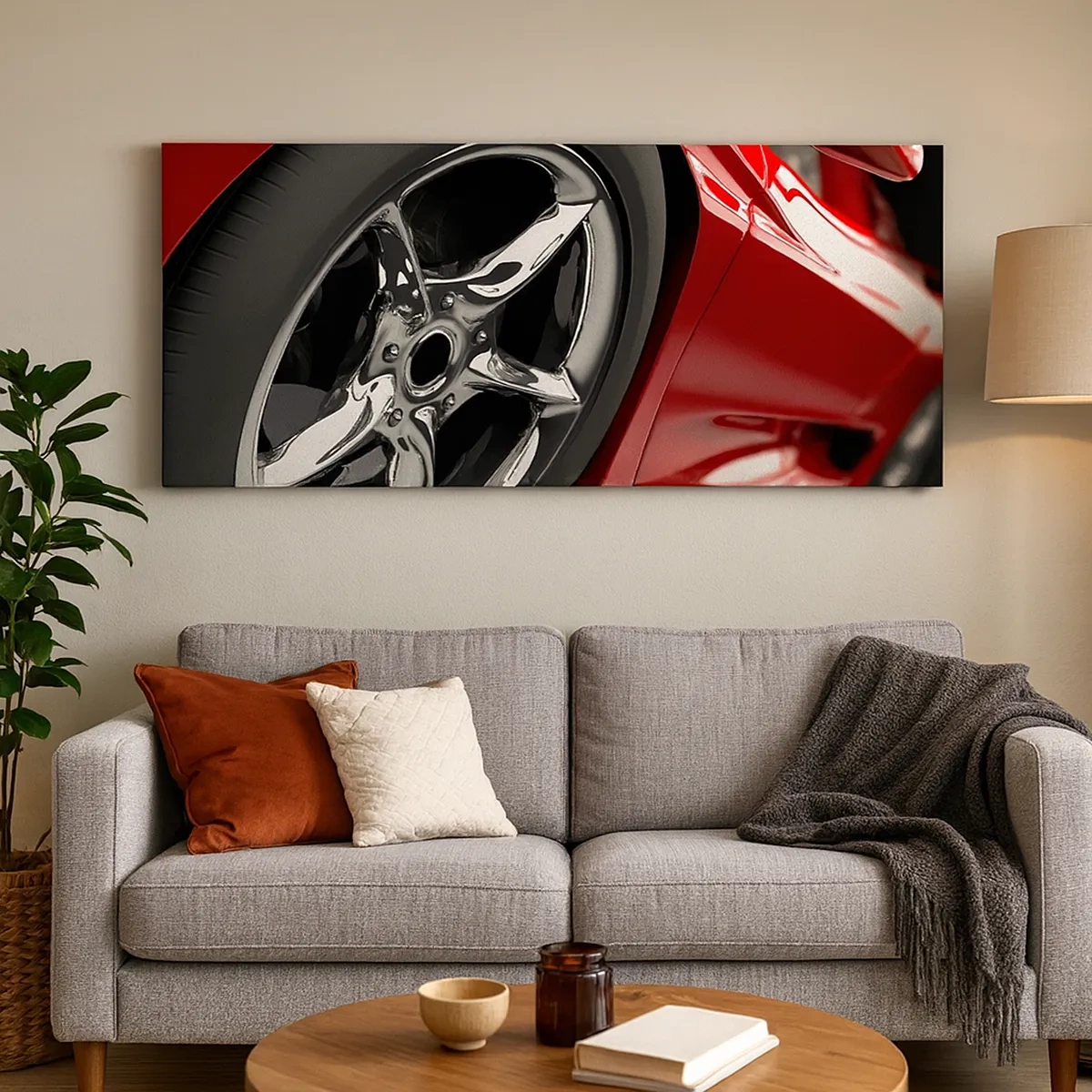 Impression sur toile - Image sur toile - Conçu pour la vitesse - 30x30 cm