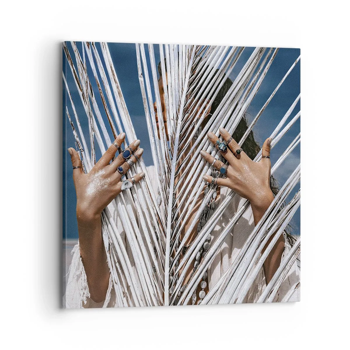 Impression sur toile - Image sur toile - Fille de chaman ? - 70x70 cm