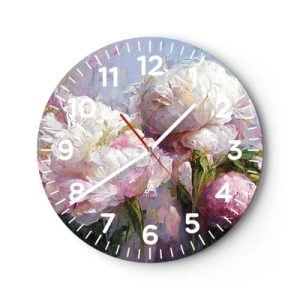 Horloge murale - Pendule murale - Un bouquet plein de vie - 30x30 cm