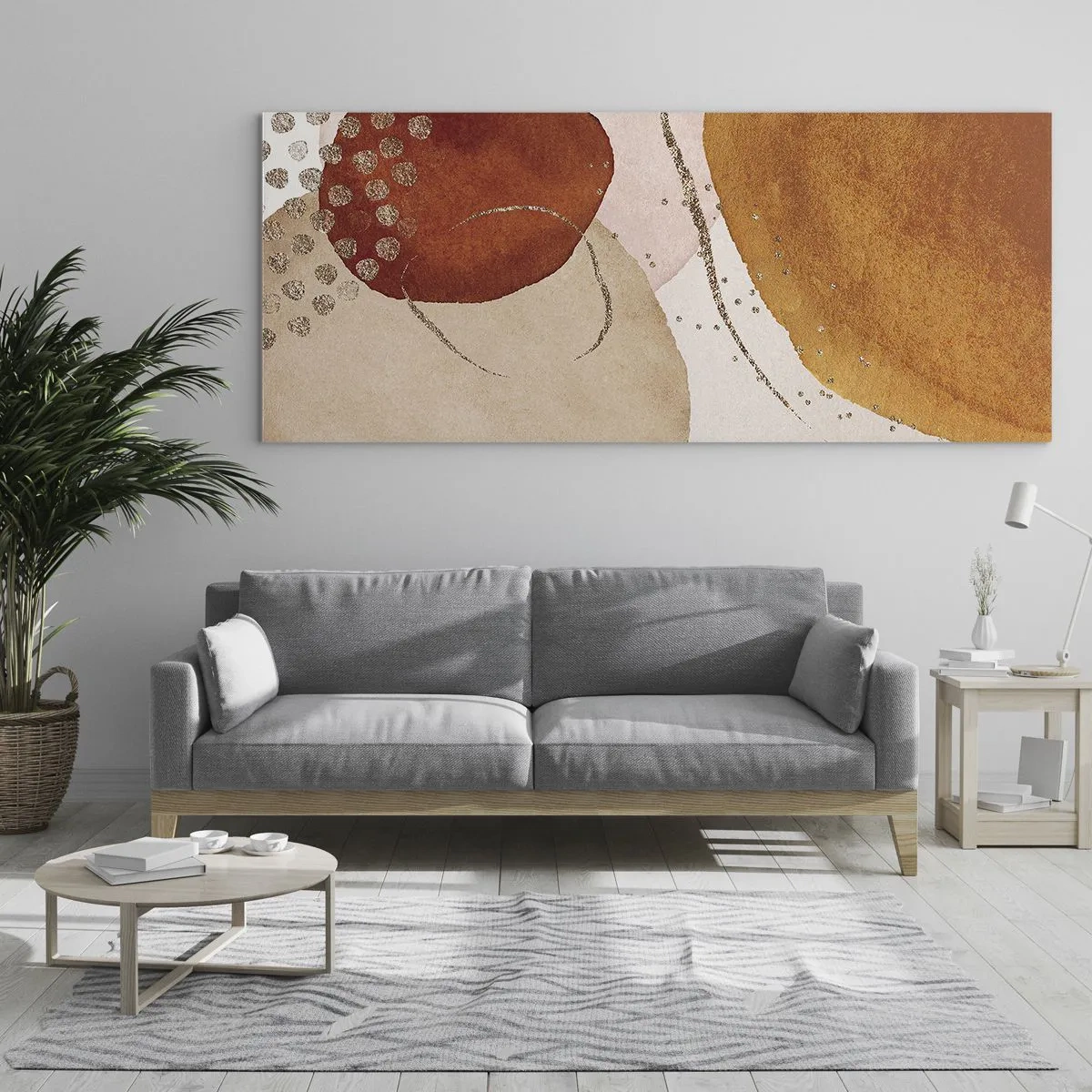 Impression sur verre - Image sur verre - Rondeur et mouvement - 100x40 cm