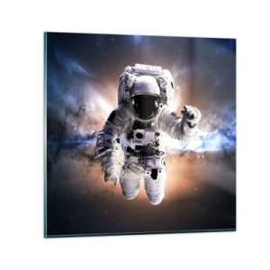 Impression sur verre - Image sur verre - Salutations de l'espace - 30x30 cm