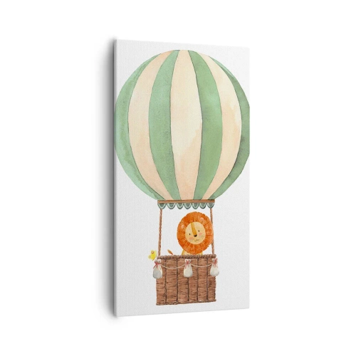 Impression sur toile - Image sur toile - Les voyages de Léon - 55x100 cm