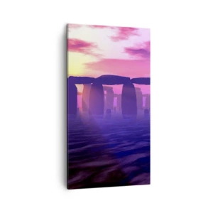 Impression sur toile - Image sur toile - Mystère à l'aube dans le brouillard - 45x80 cm