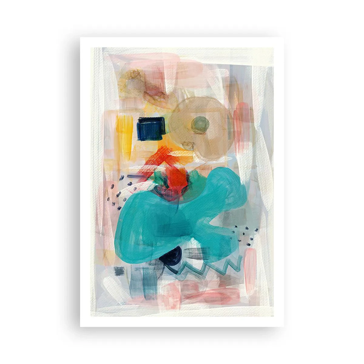 Affiche - Poster - Jeu de couleurs - 70x100 cm