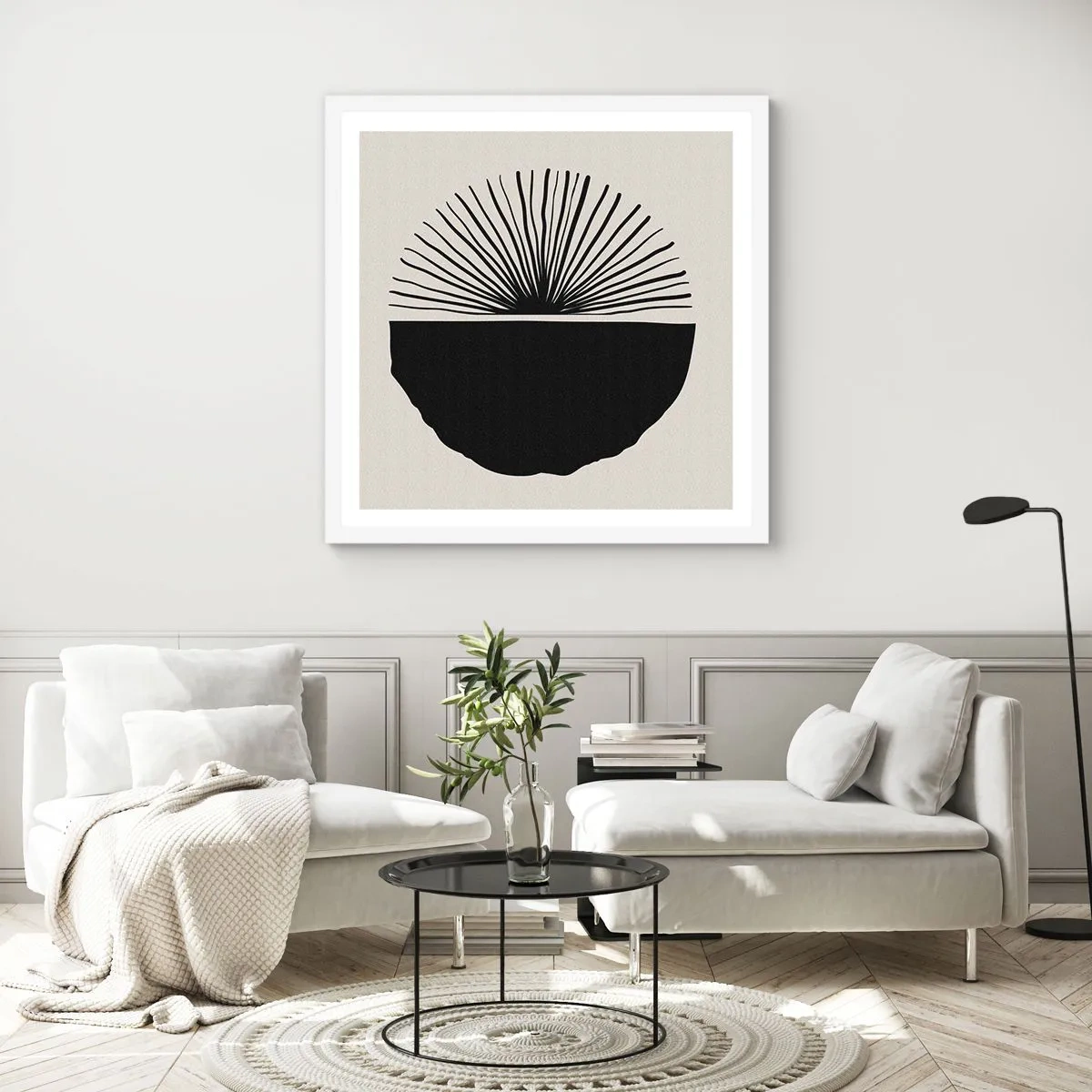 Affiche dans un cadre blanc - Poster - Une gamme de possibilités - 30x30 cm