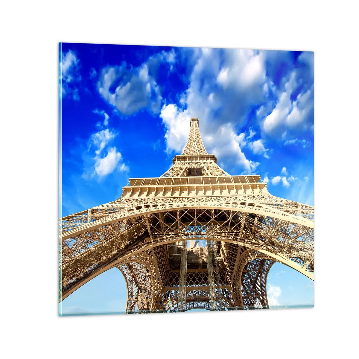 Impression sur verre - Image sur verre - Atteindre le ciel et les nuages - 70x70 cm