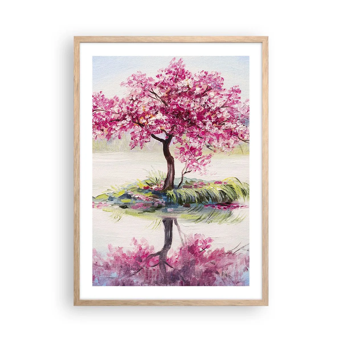 Affiche dans un chêne clair - Poster - Fête du Printemps - 50x70 cm