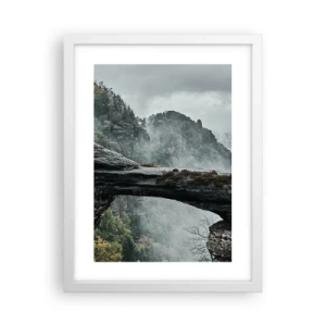 Affiche dans un cadre blanc - Poster - L'aventure est sur le point de commencer - 30x40 cm