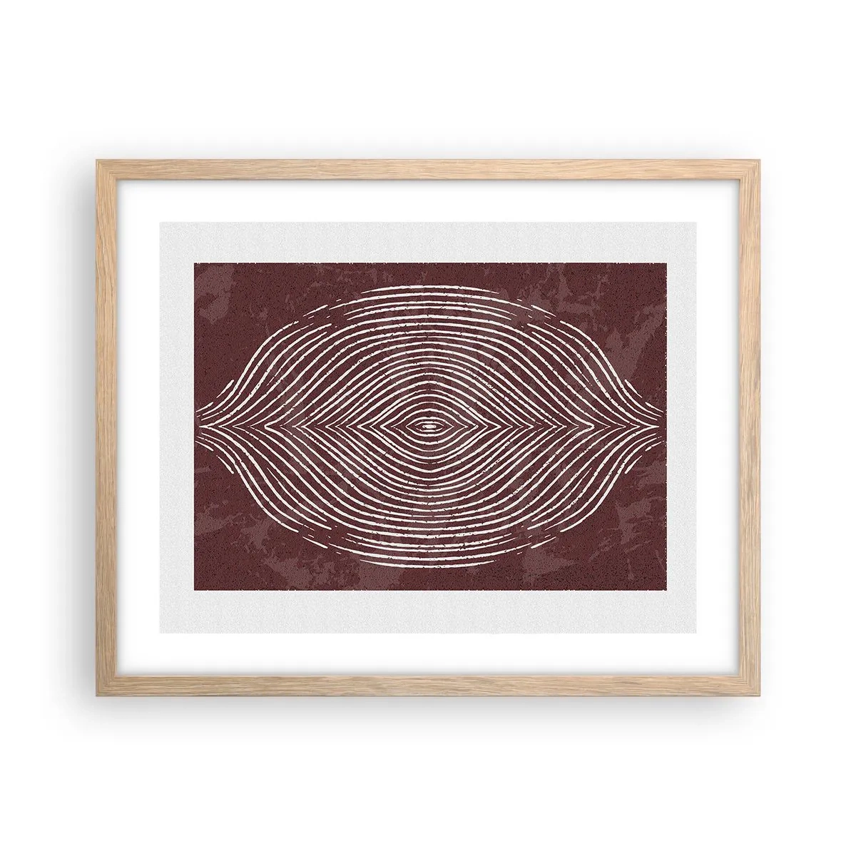 Affiche dans un chêne clair - Poster - L'espace parle - 50x40 cm