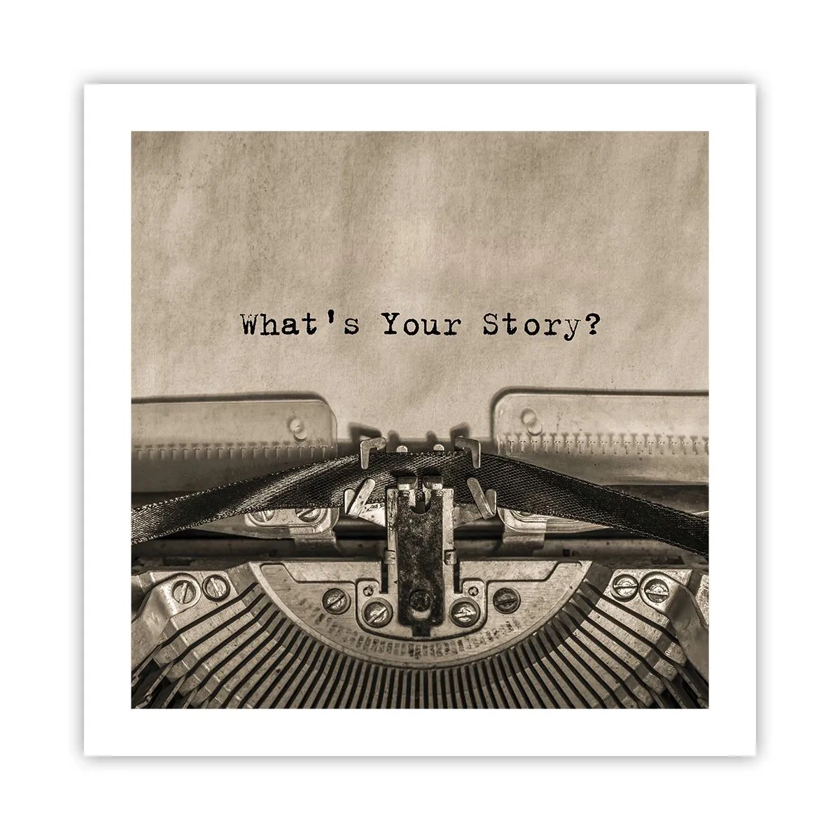 Affiche - Poster - Réponds-moi - 50x50 cm